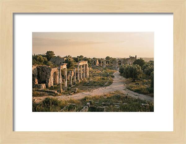 Ephesus Library Ruins At Dusk