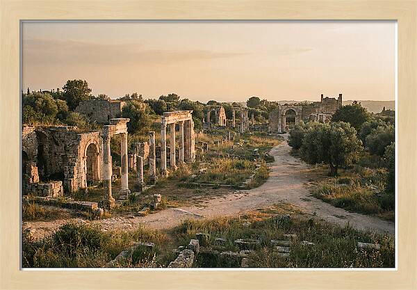 Ephesus Library Ruins At Dusk