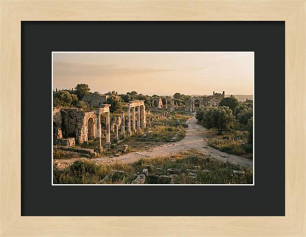 Ephesus Library Ruins At Dusk