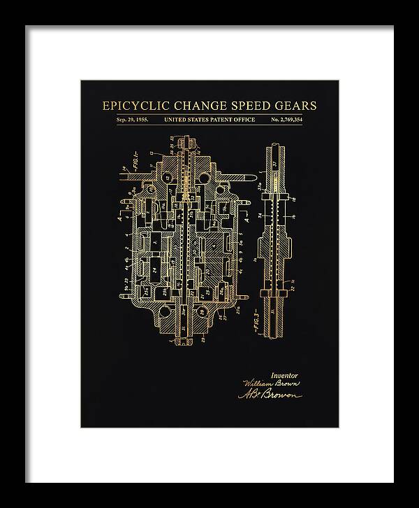 Epicyclic Change Speed Gears Gold Patent Us2769354a