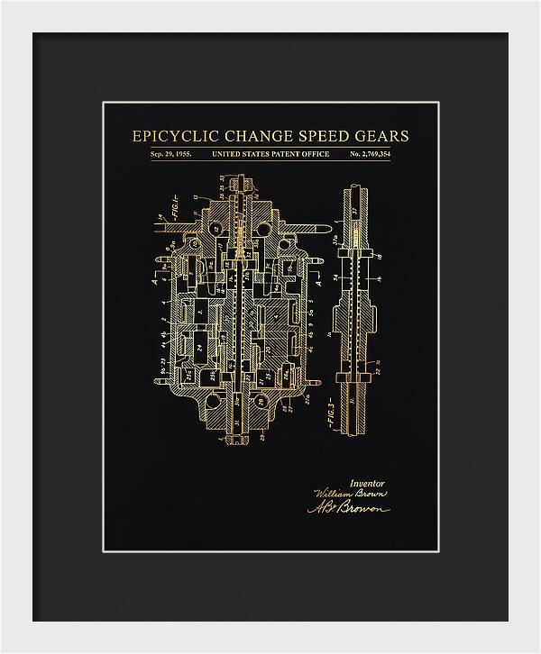 Epicyclic Change Speed Gears Gold Patent Us2769354a