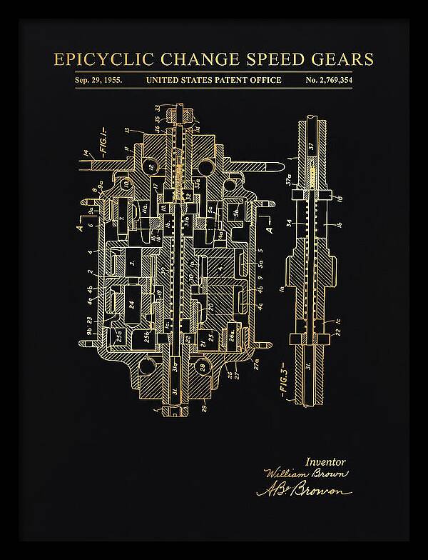Epicyclic Change Speed Gears Gold Patent Us2769354a