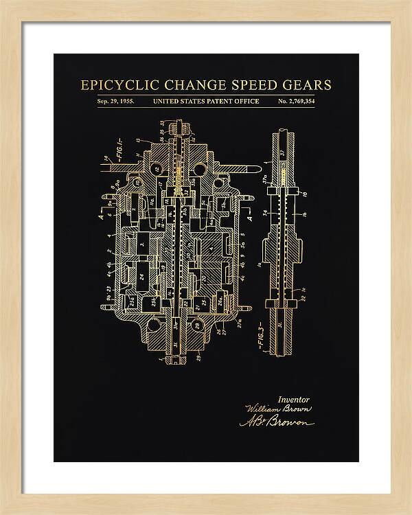 Epicyclic Change Speed Gears Gold Patent Us2769354a