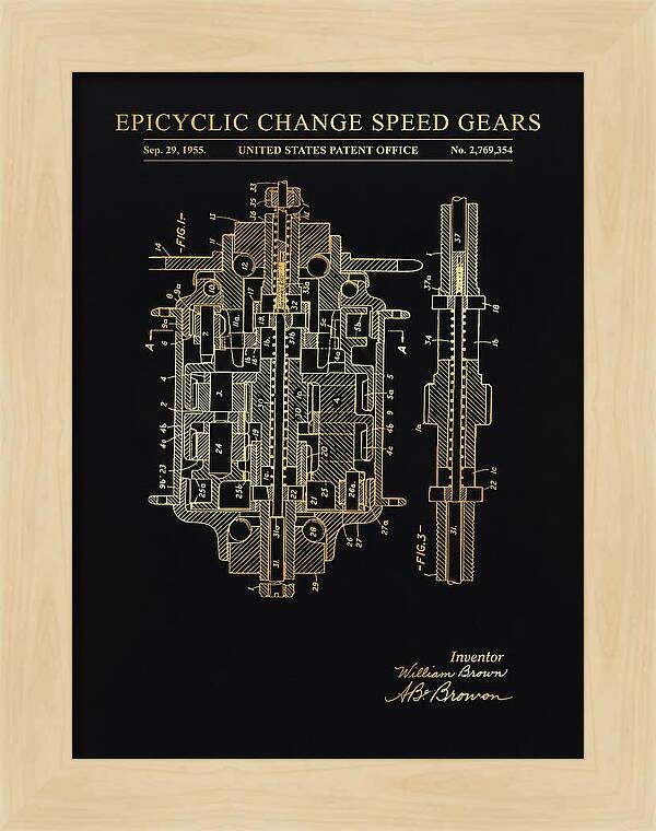 Epicyclic Change Speed Gears Gold Patent Us2769354a