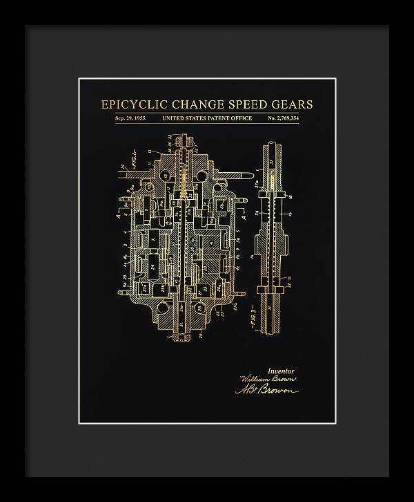 Epicyclic Change Speed Gears Gold Patent Us2769354a