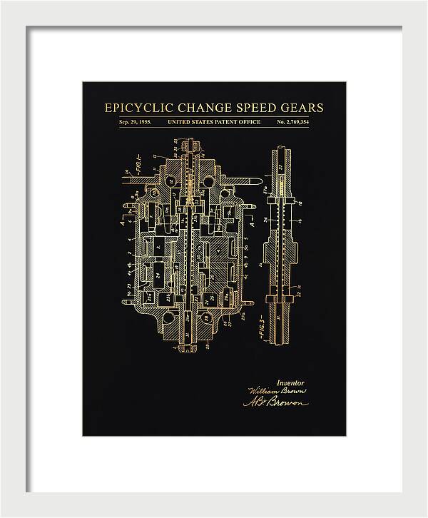 Epicyclic Change Speed Gears Gold Patent Us2769354a