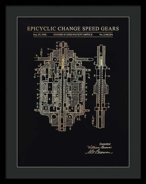 Epicyclic Change Speed Gears Gold Patent Us2769354a