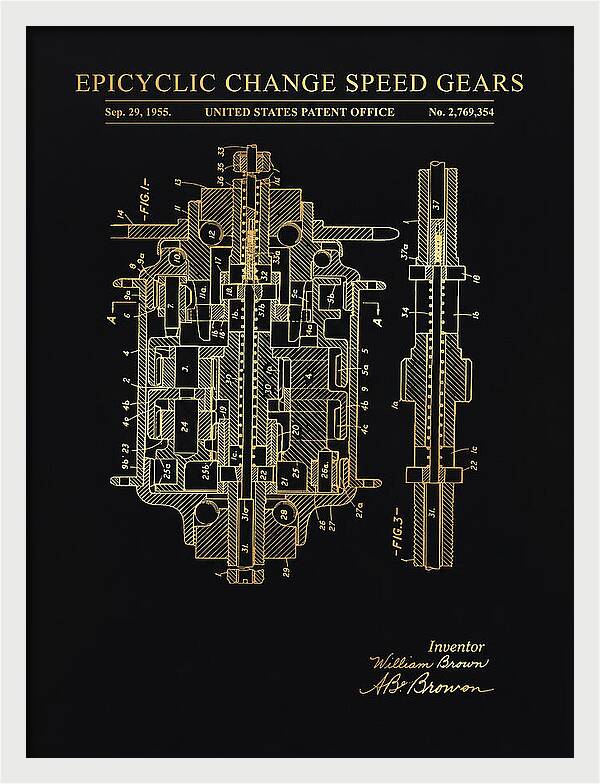 Epicyclic Change Speed Gears Gold Patent Us2769354a