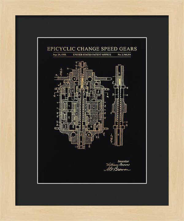 Epicyclic Change Speed Gears Gold Patent Us2769354a
