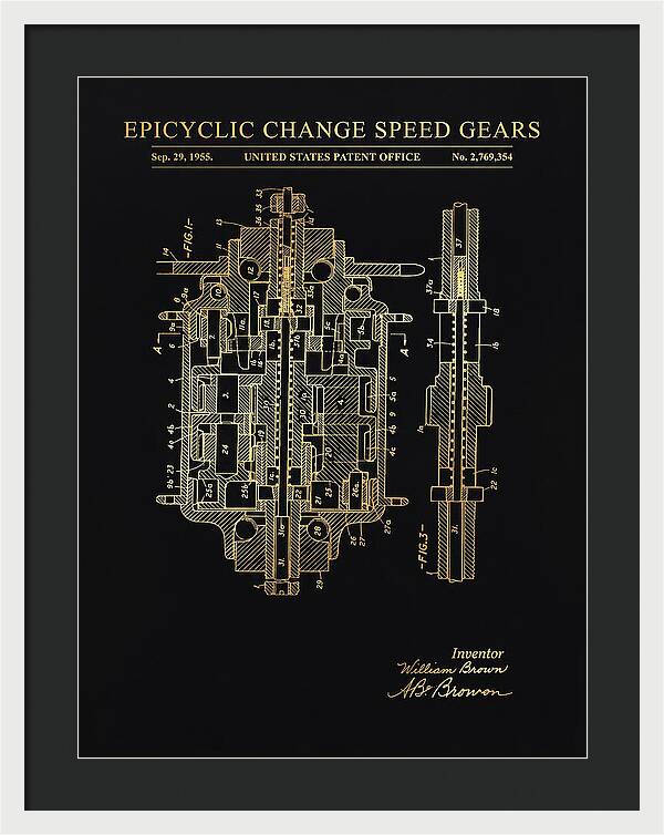 Epicyclic Change Speed Gears Gold Patent Us2769354a