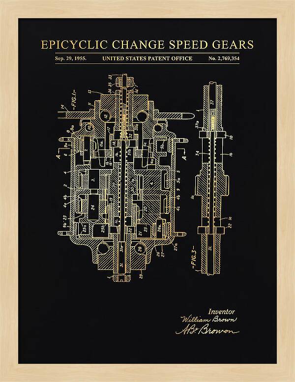 Epicyclic Change Speed Gears Gold Patent Us2769354a