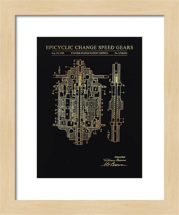 Epicyclic Change Speed Gears Gold Patent Us2769354a