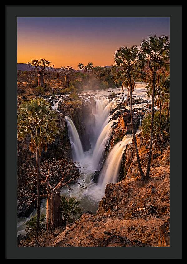 Epupa Falls At Golden Hour