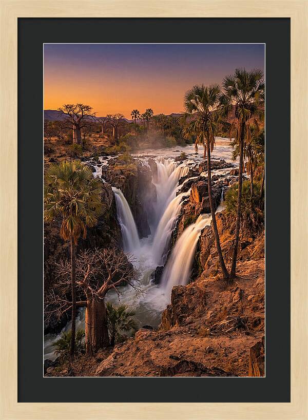 Epupa Falls At Golden Hour