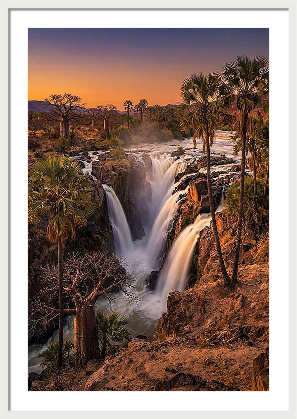 Epupa Falls At Golden Hour