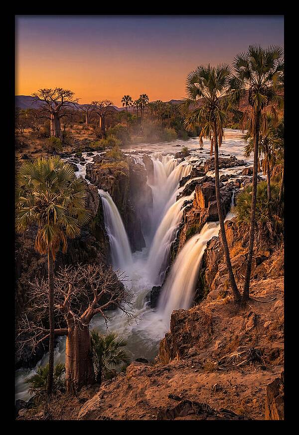 Epupa Falls At Golden Hour