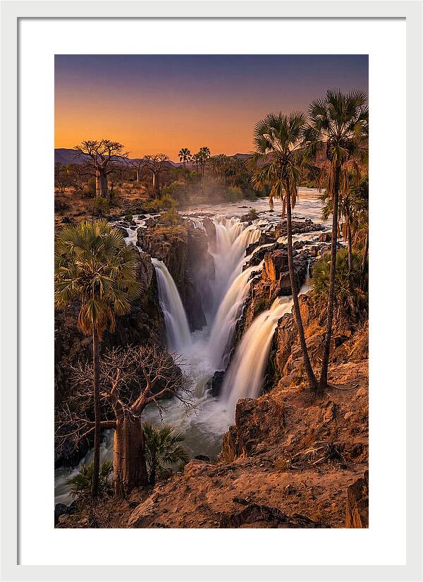 Epupa Falls At Golden Hour