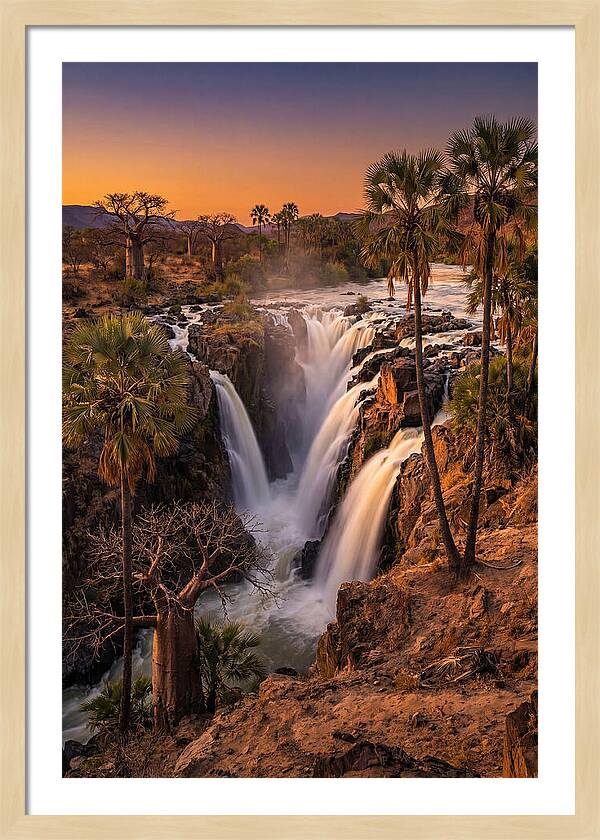 Epupa Falls At Golden Hour
