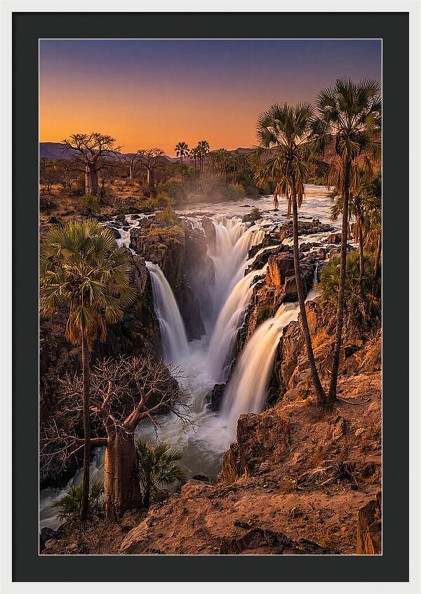 Epupa Falls At Golden Hour