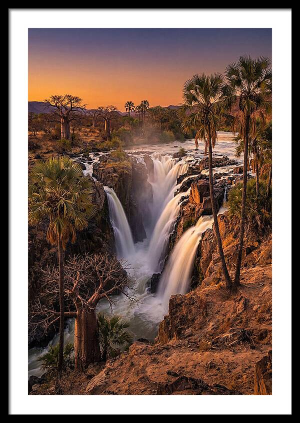 Epupa Falls At Golden Hour