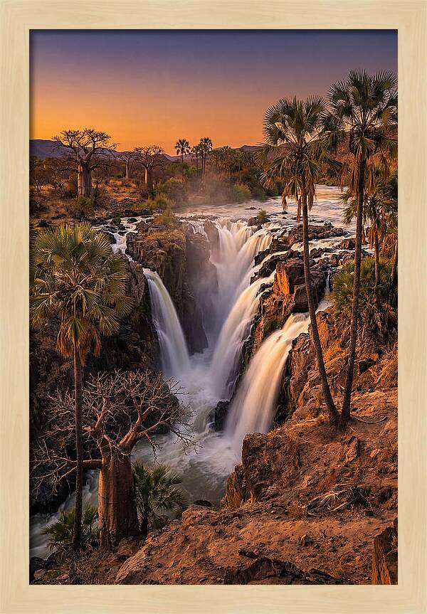 Epupa Falls At Golden Hour