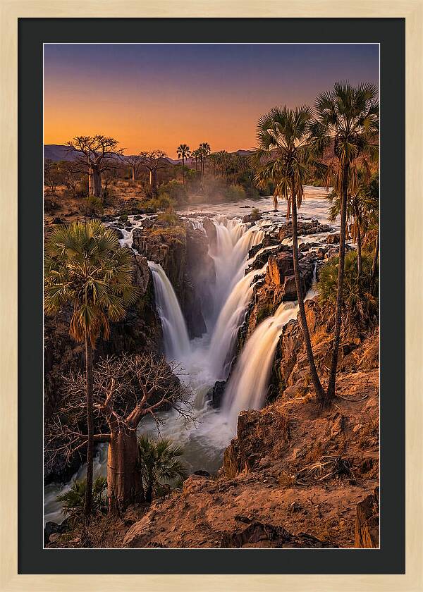 Epupa Falls At Golden Hour