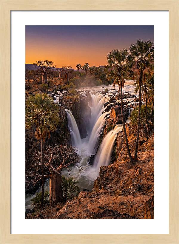 Epupa Falls At Golden Hour