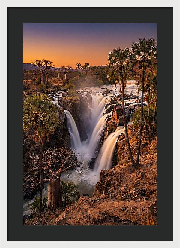 Epupa Falls At Golden Hour