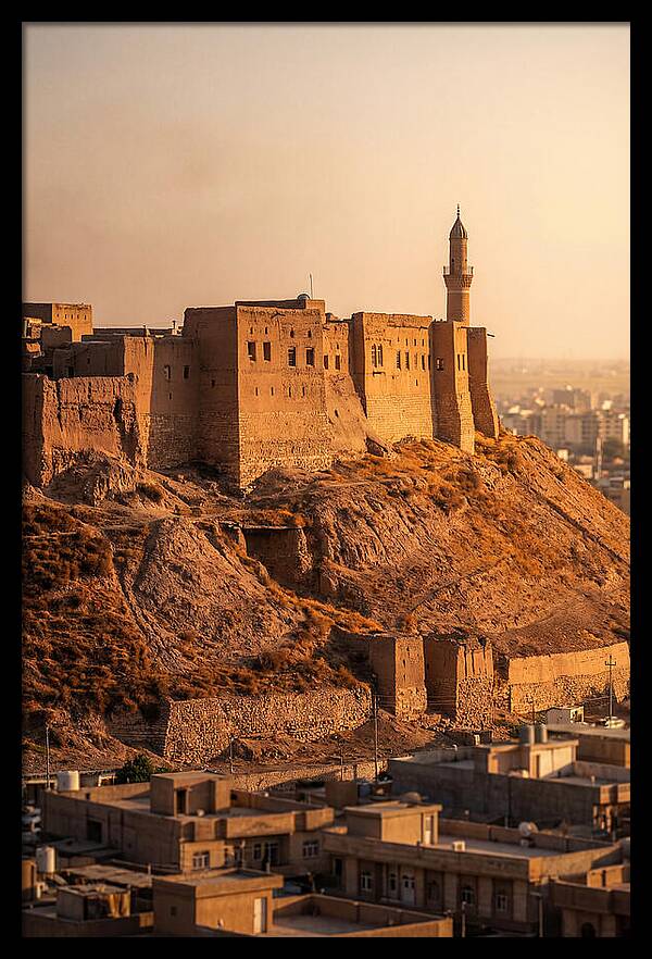 Erbil Citadel At Golden Hour