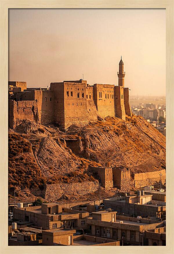 Erbil Citadel At Golden Hour