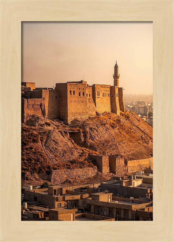 Erbil Citadel At Golden Hour