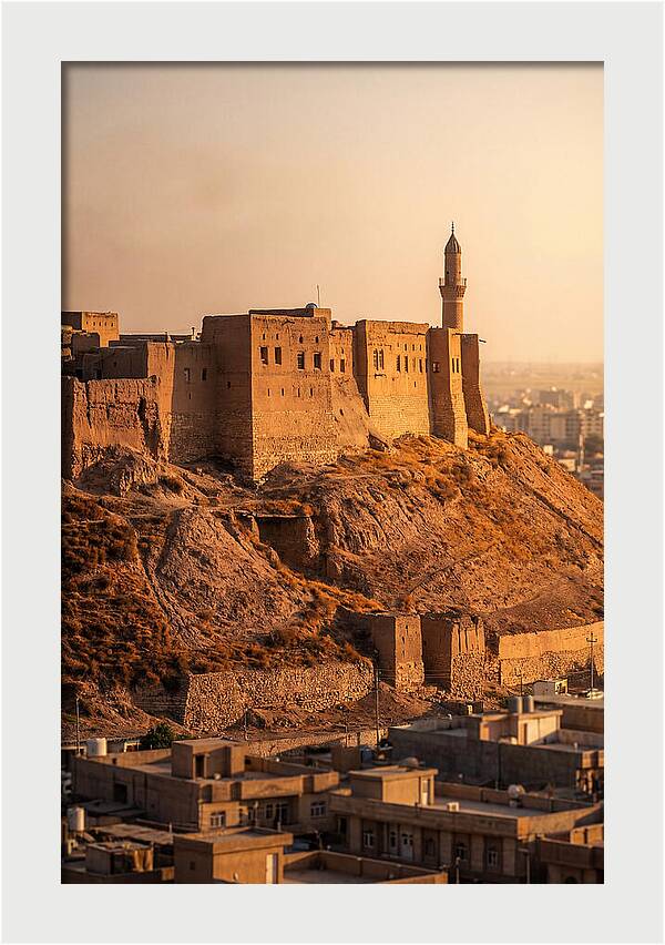Erbil Citadel At Golden Hour