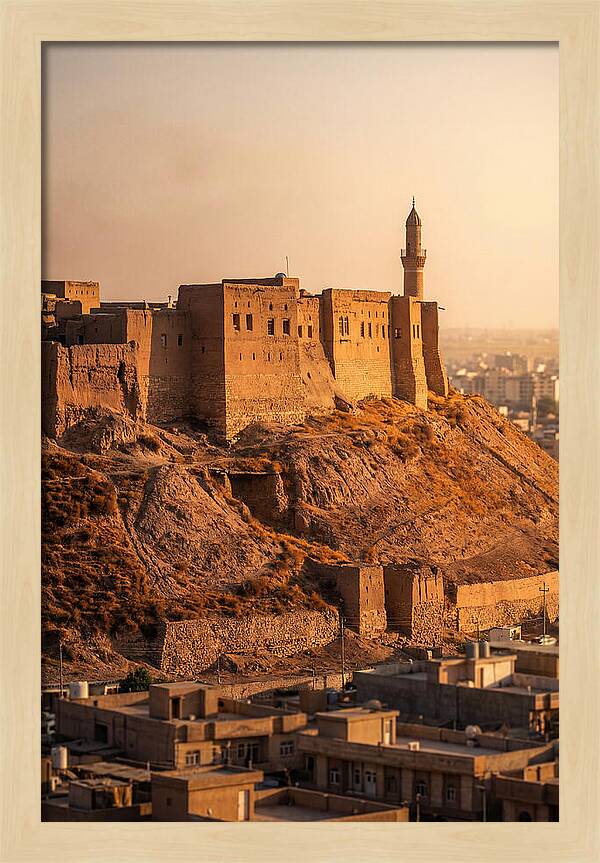 Erbil Citadel At Golden Hour