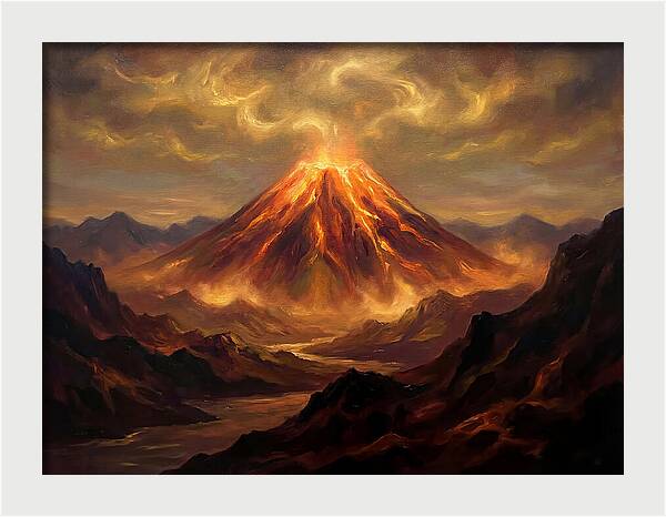 Eruption At Dusk