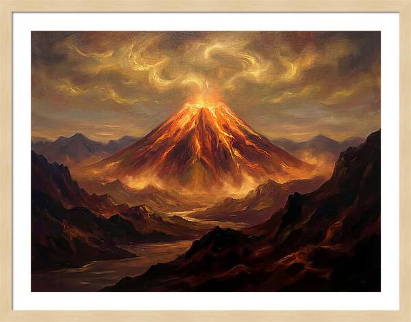 Eruption At Dusk