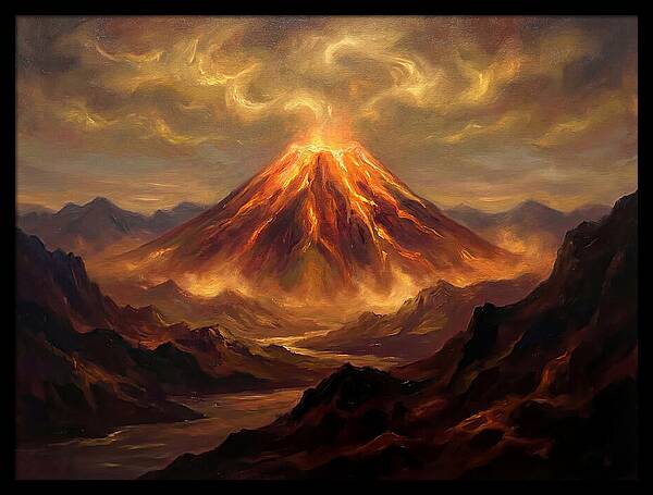 Eruption At Dusk