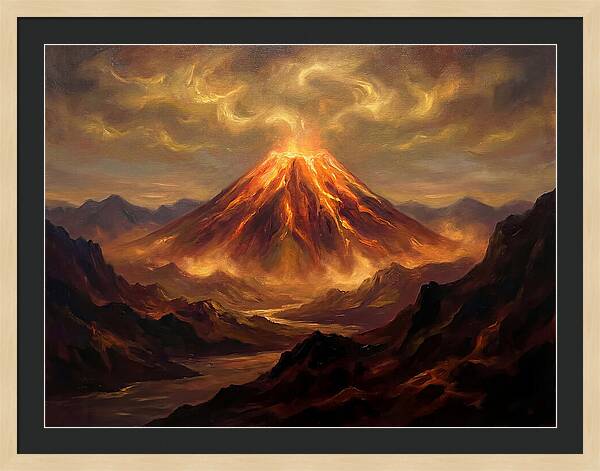 Eruption At Dusk