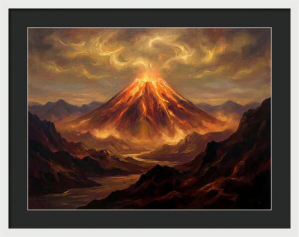 Eruption At Dusk