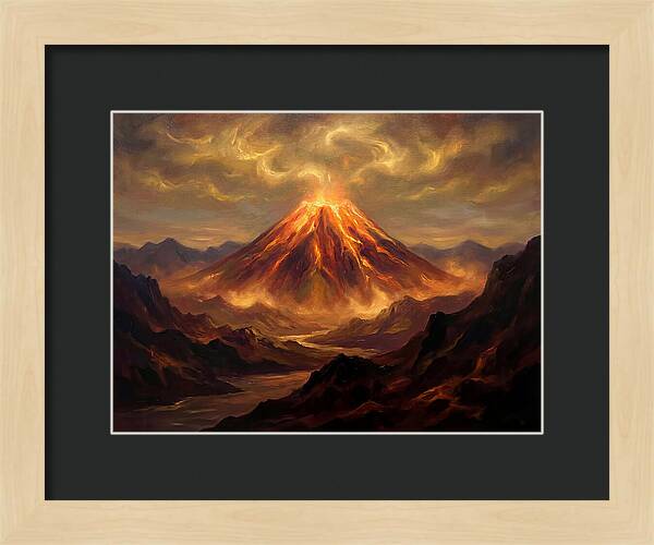 Eruption At Dusk