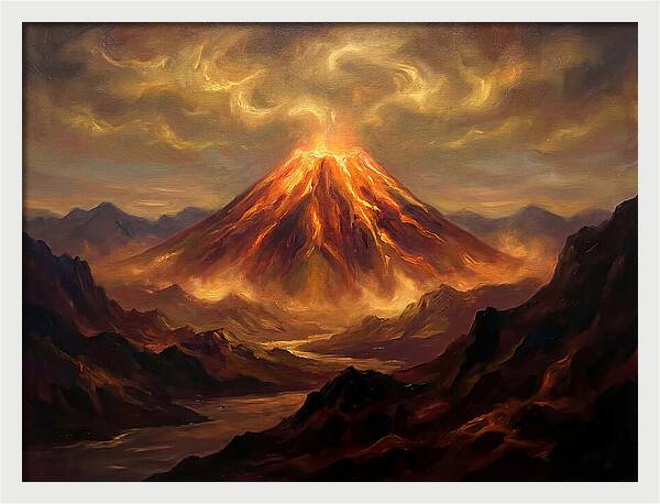 Eruption At Dusk