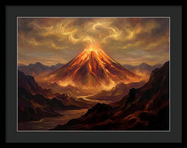 Eruption At Dusk