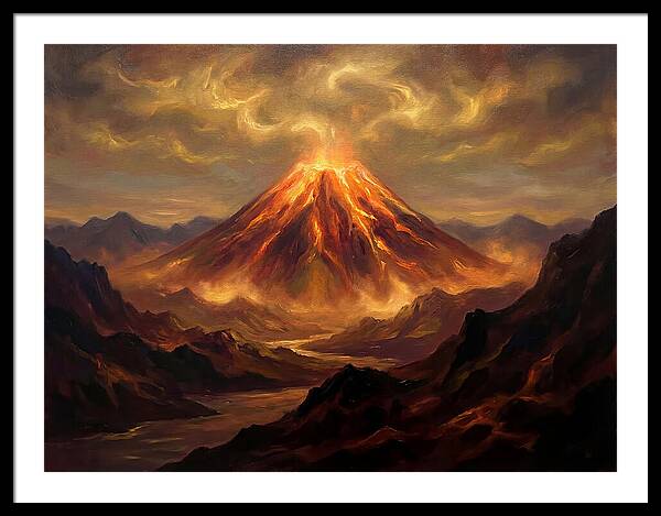 Eruption At Dusk