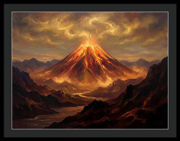 Eruption At Dusk