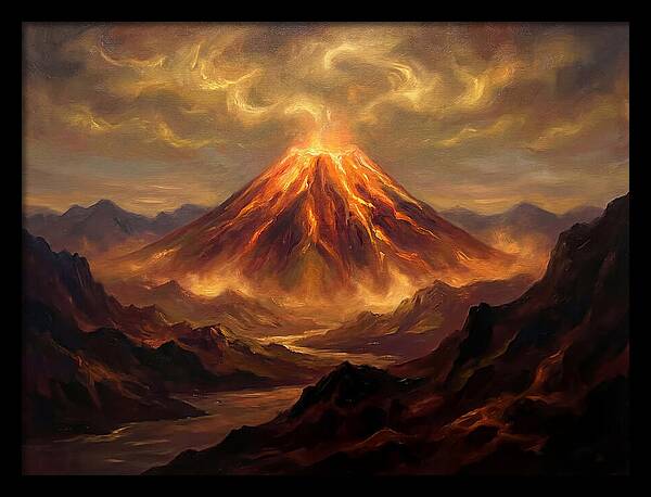 Eruption At Dusk