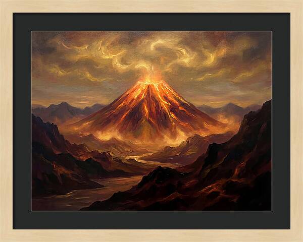 Eruption At Dusk