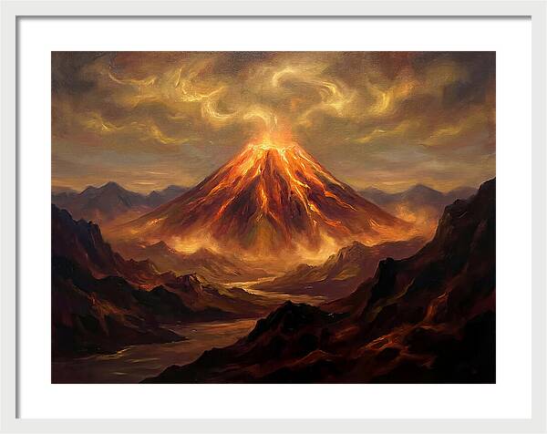 Eruption At Dusk