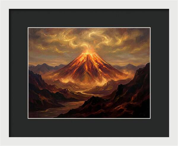 Eruption At Dusk