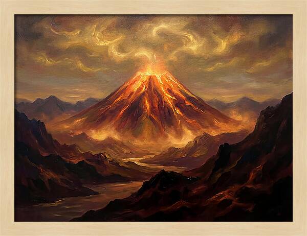Eruption At Dusk