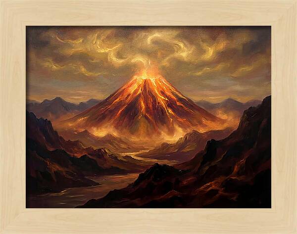 Eruption At Dusk