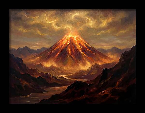 Eruption At Dusk